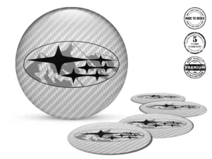 Subaru Versione Badge Bombata Adesivo Cerchio Auto